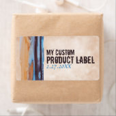 青、ベージュ、ナス、プラムの渦巻き大理石絵を描の ラベル (インサイチュ)