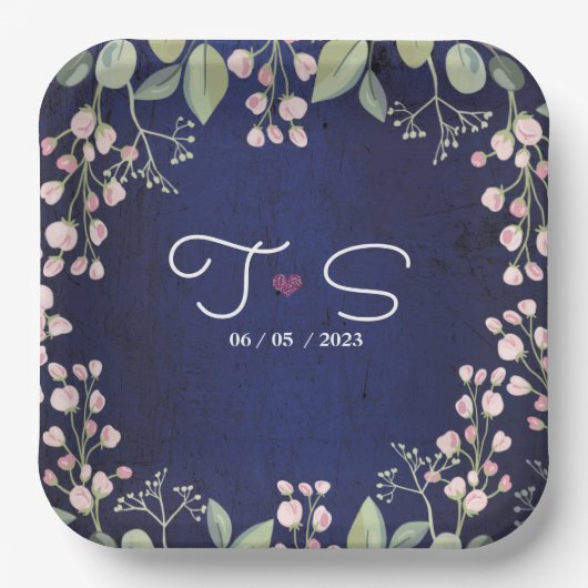 青 ペーパープレート (正面)