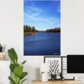 青 ポスター (ホームオフィス)