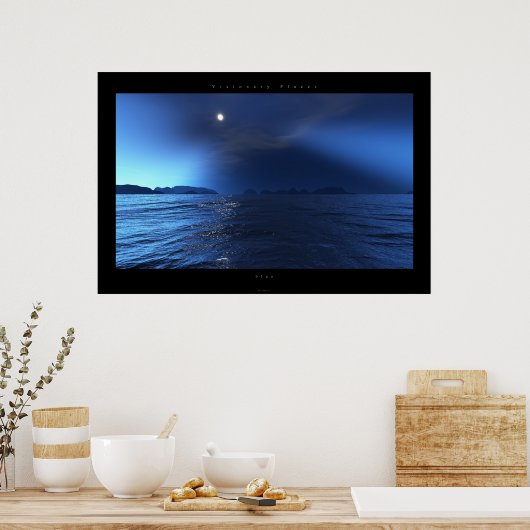 青 ポスター (キッチン)