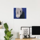 青 ポスター (ホームオフィス)