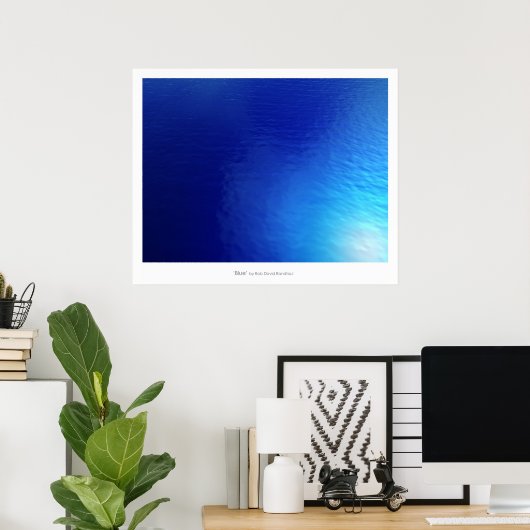 青 ポスター (ホームオフィス)