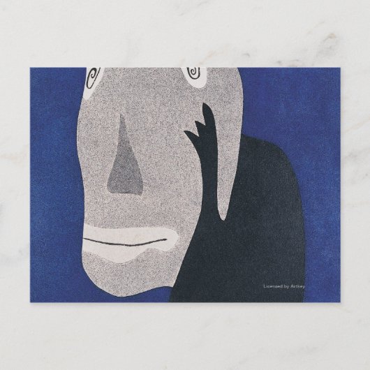 青 ポストカード (正面)