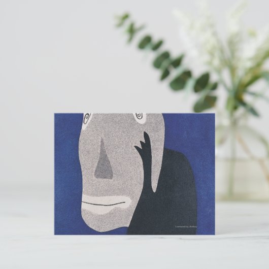 青 ポストカード (スタンド正面)