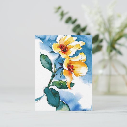 青 ポストカード (スタンド正面)