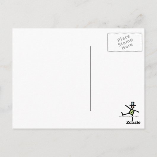 青 ポストカード (裏面)