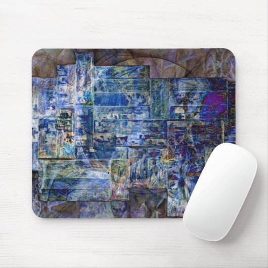 青 マウスパッド (マウス)