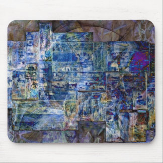 青 マウスパッド