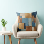 青、ミュート – 銅、金ゴールドパッチワーク クッション (椅子)