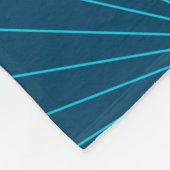 青、モダン光シンプルお祝い フリースブランケット (角)