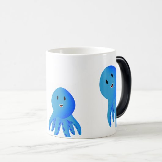 青 モーフィングマグカップ (正面右)