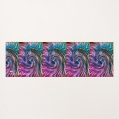 青 ヨガマット (裏面(横))