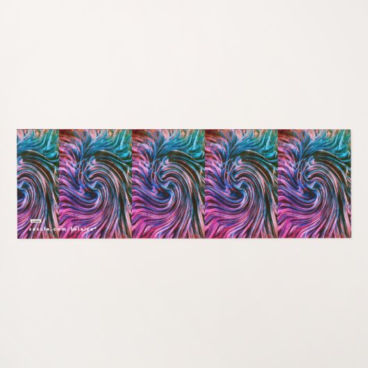 青 ヨガマット (裏面(横))