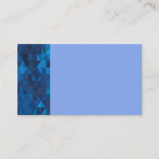 青/ライトブルーGeometric Prism名刺 名刺 (正面)