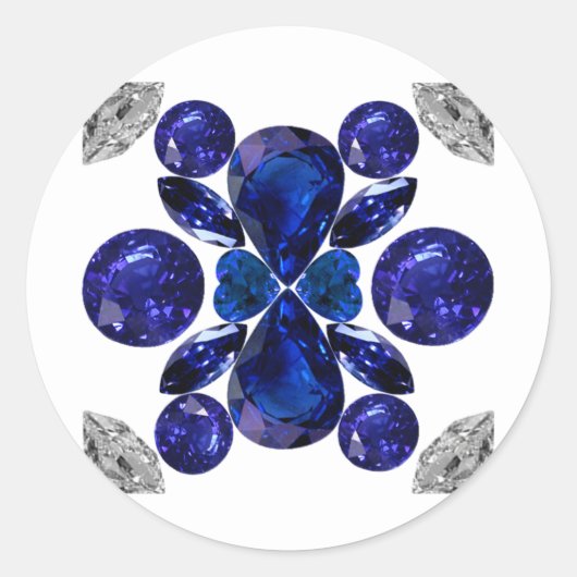 青 ラウンドシール (正面)