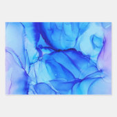 青 ラッピングペーパーシート (正面3)