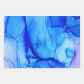 青 ラッピングペーパーシート (正面2)