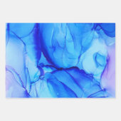 青 ラッピングペーパーシート (正面)