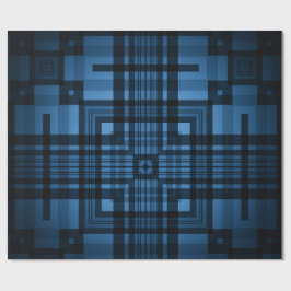 青 ラッピングペーパー