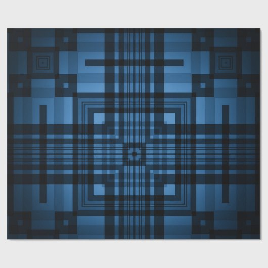 青 ラッピングペーパー (フラット)