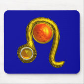 青、レオ マウスパッド (正面)