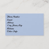 青《写真》ぼけ味葉 名刺 (裏面)