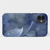青《写真》ぼけ味葉 Case-Mate iPhoneケース (裏面(横))