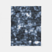 青《写真》ぼけ味 フリースブランケット (正面)