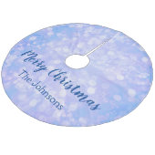 青《写真》ぼけ味 フリース ツリースカート (アングル)