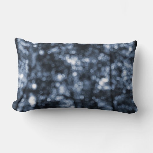 青《写真》ぼけ味 ランバークッション (正面)