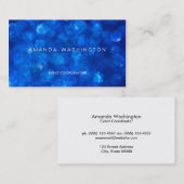 青《写真》ぼけ味 名刺 (正面/裏面)