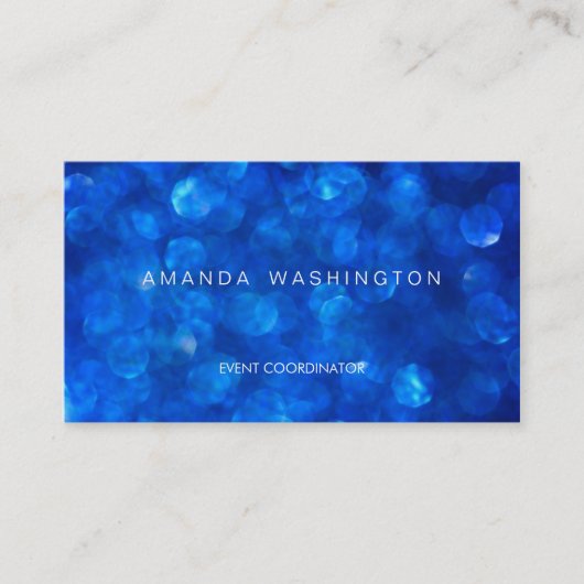 青《写真》ぼけ味 名刺 (正面)