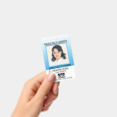 青 – 医療現場の写真 – ナース バッジ (手持ち)