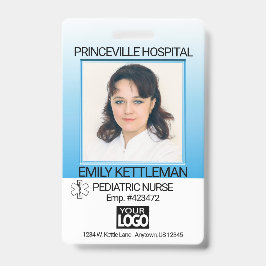 青 – 医療現場の写真 – ナース バッジ