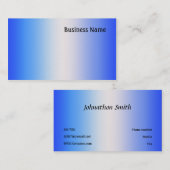 青 名刺 (正面/裏面)