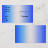 青 名刺 (正面/裏面)