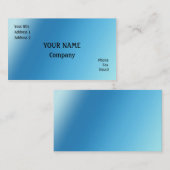 青 名刺 (正面/裏面)