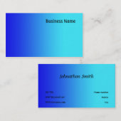 青 名刺 (正面/裏面)