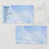 青 名刺 (正面/裏面)