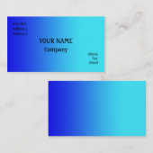 青 名刺 (正面/裏面)