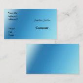 青 名刺 (正面/裏面)