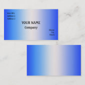 青 名刺 (正面/裏面)