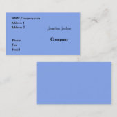 青 名刺 (正面/裏面)