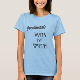 (青)女性の投票 – サプライズ大統領の! Tシャツ