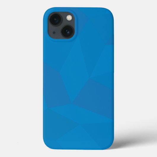 青、幾何学的、カッコいい、ユニークトレンディーイラストレーション Case-Mate iPhoneケース (裏面)
