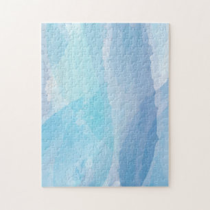 青、抽象芸術、カッコいい水彩画 ジグソーパズル