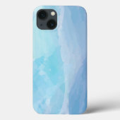 青、抽象芸術、カッコいい水彩画 Case-Mate iPhoneケース (裏面)