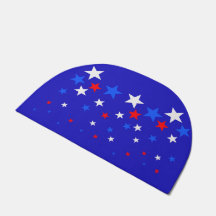 青、星の赤と白パターン