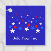 青、星の赤と白パターン フェイバータグ (正面)