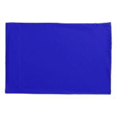 青、星の赤と白パターン 枕カバー (裏面-左)